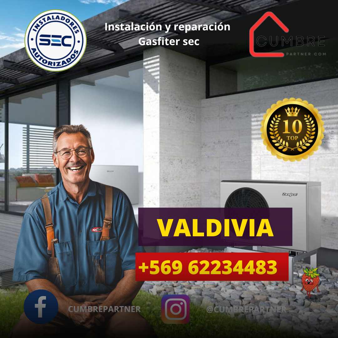 En CumbrePartner en Valdivia, tu solución en gasfitería: contacto: +569 62234483 gasfiteros certificados y autorizados para servicios a domicilio, instalación de calefont y reparaciones completas en gasfitería.