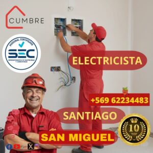 Electricista Santiago San Miguel – Servicio Certificado